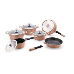 Cookware Master Collection – Die Cast Alu – 14Pcs – Copper – Royalty Line