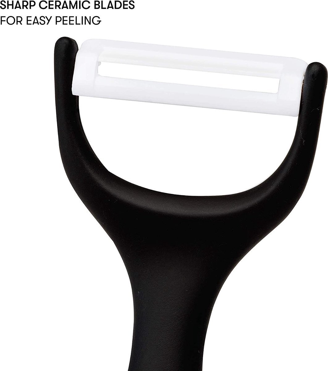 Knife Set - Non-stick coating - Non-slip handles - 6pcs - Black - Royalty Line - Image 21