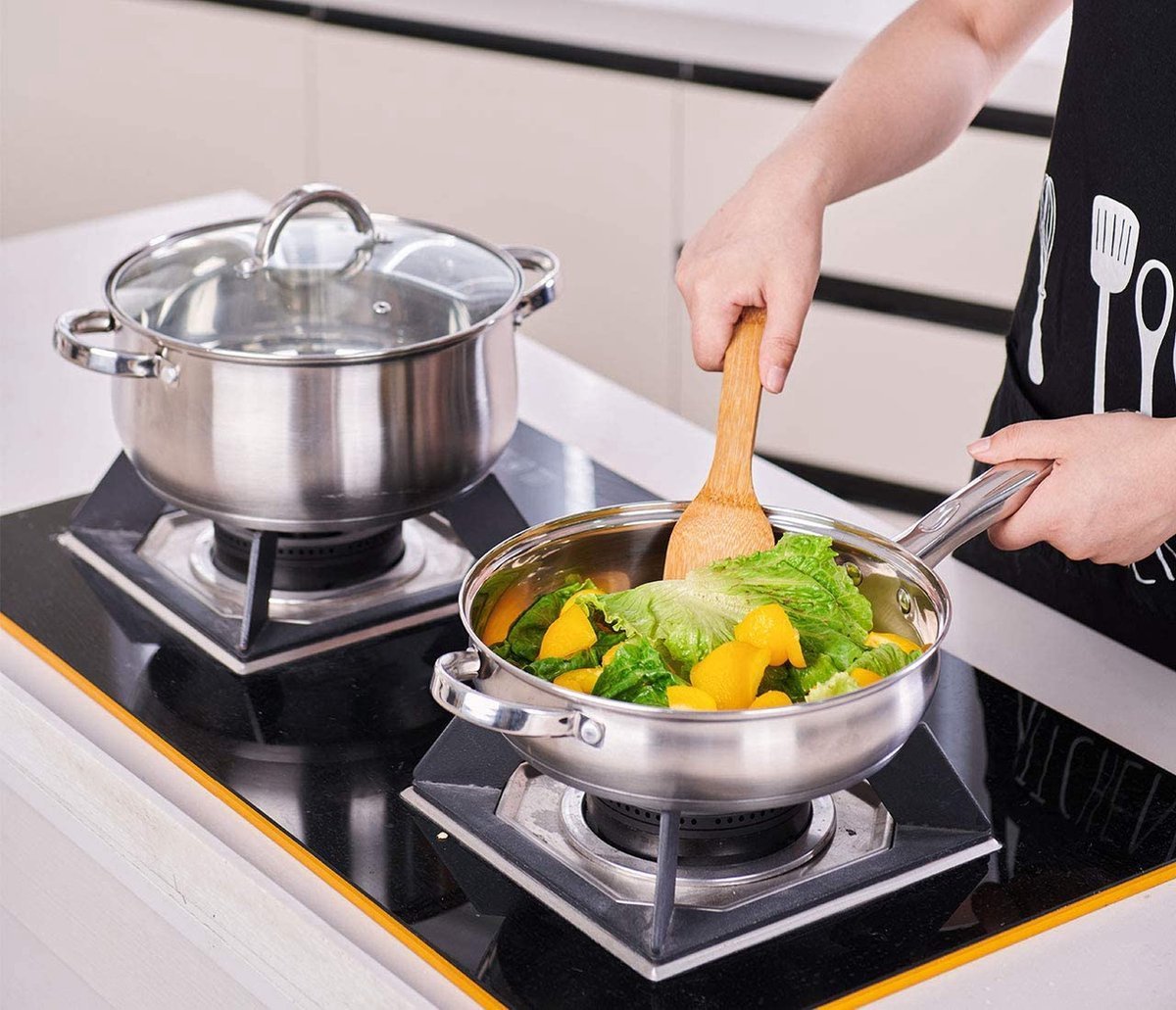 Cookware Set - Stainless Steel- 12Pcs - Royalty Line - Image 9