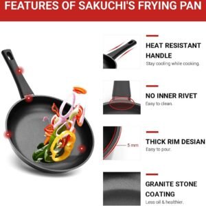 Cookware Gold Collection – Die Cast Alu – 10Pcs – BLACK – Royalty Line