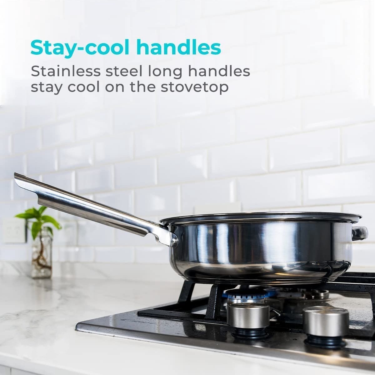 Cookware Set - Stainless Steel- 12Pcs - Royalty Line - Image 14