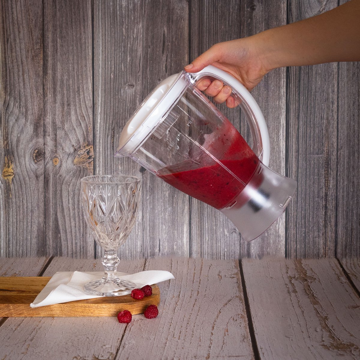 Blender - Smoothie Maker with Coffee/Bean/Spice Grinder - Smoothie Maker - 1.5L - 500W - 4 Speeds - White - Royalty Line - Image 10