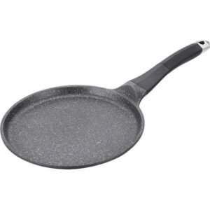 Pancake Frypan – Die Cast – Non Stick Greblon Marble Coated – 24 cm – Royalty Line