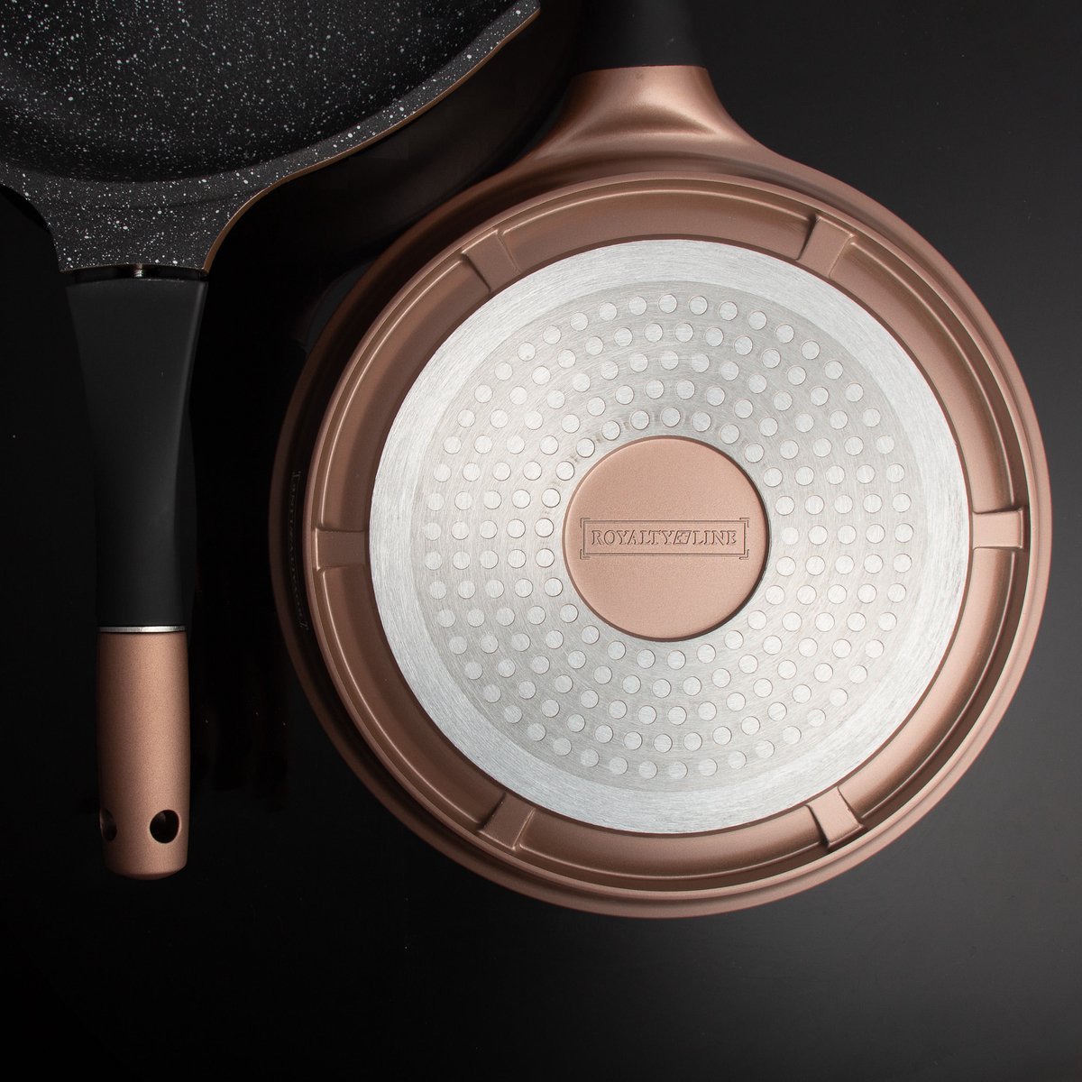 Cookware Premium Diamond Collection - Die Cast Alu - 14Pcs - COPPER - Royalty Line - Image 9