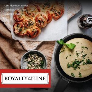 Cookware Set Die Cast Alu – 14Pcs – BEIGE – Royalty Line