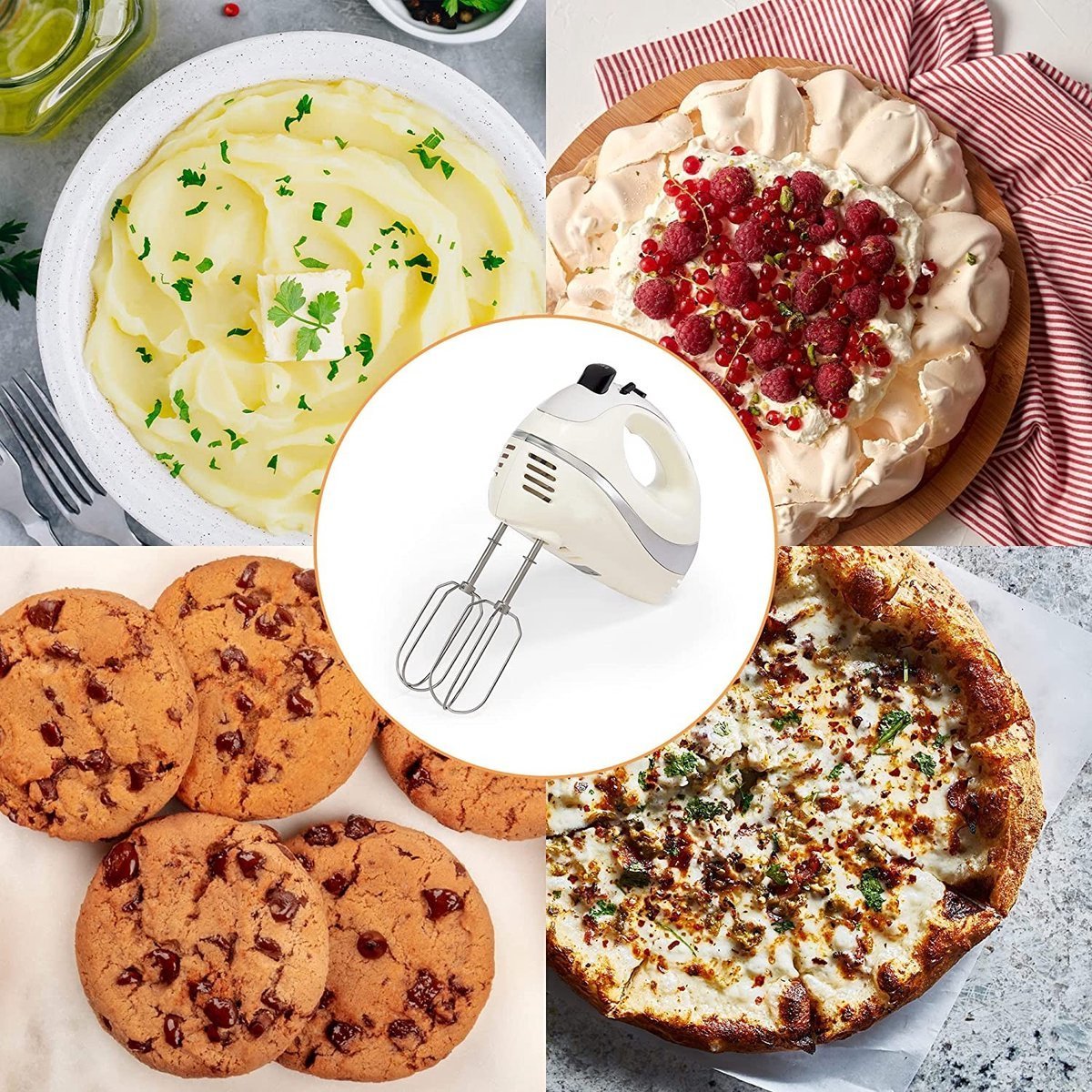 Hand Mixer - 300W - Mixer & Beaters & Whisk - Mixers - White / Purple - Royalty Line - Image 13