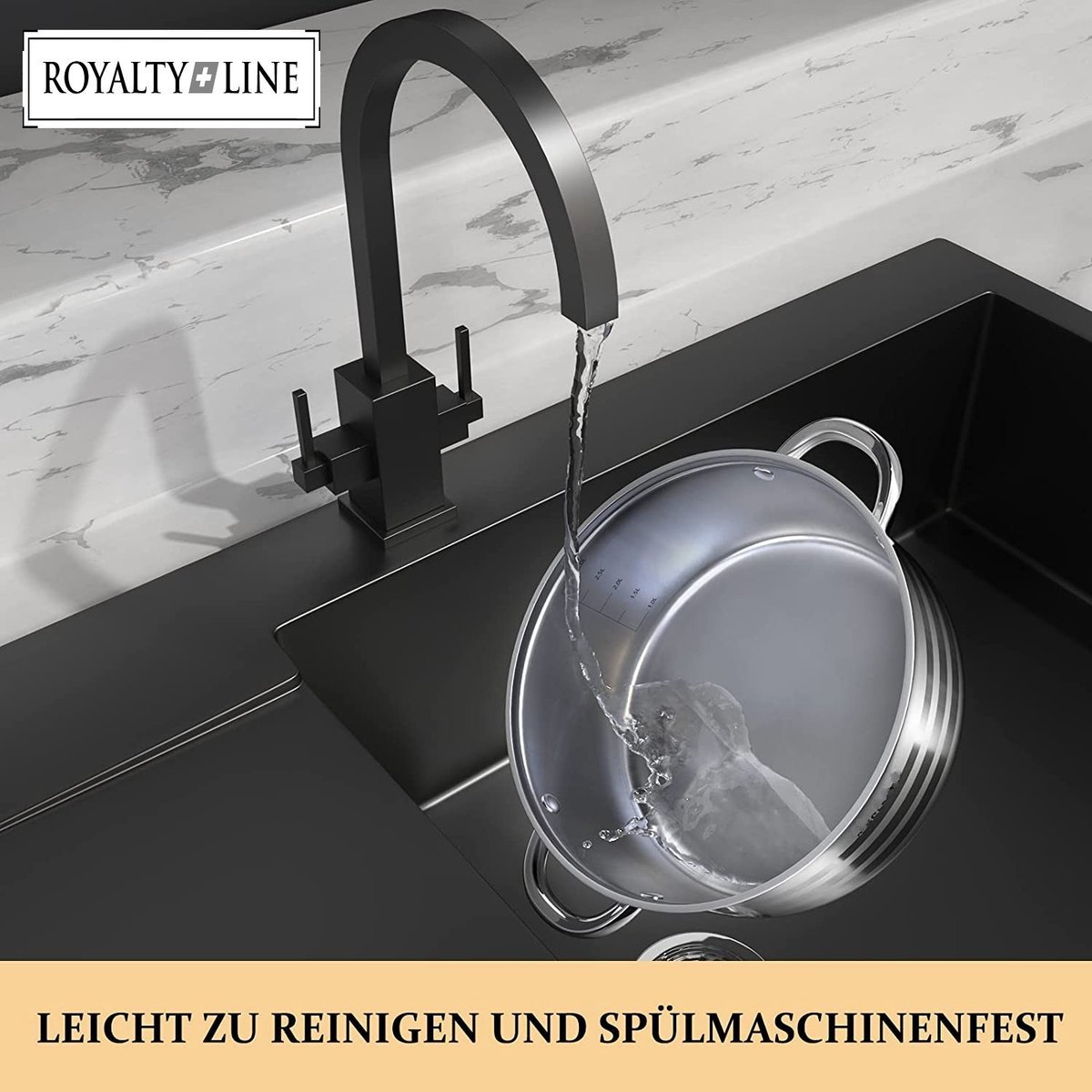 Pots Wide Sets - Stainlees Steel Stock - 8PCS - 4/5/7/9 L - Royalty Line - Image 5