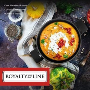 Shallow Casserole SET – Die Cast – Non Stick Greblon Marble Coated – 3L/4.8L/5.5L – Royalty Line