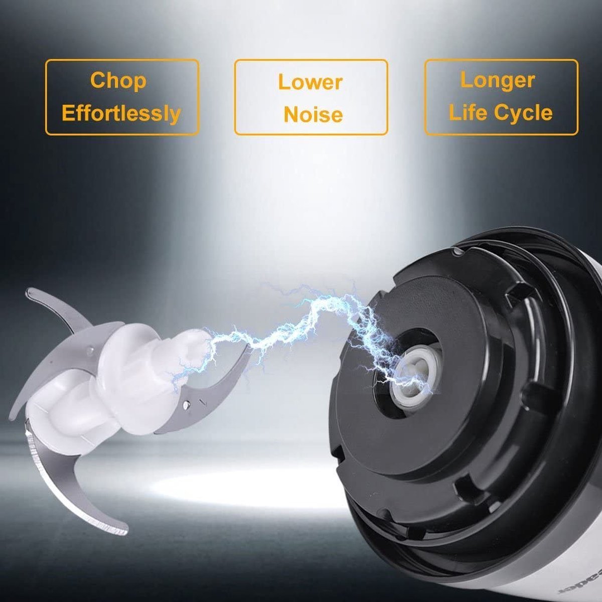 Chopper With Stainless Steel Bowl - 3 Liters - 2 Speeds - 600W - Royalty Line - Image 8