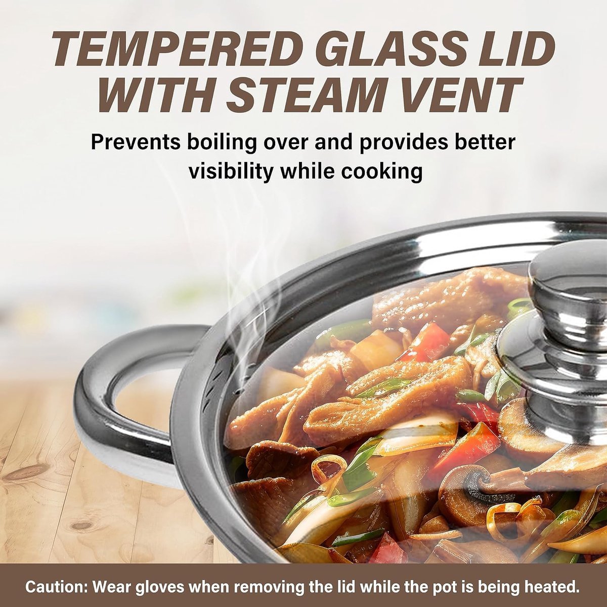 Pots Deep Sets - Stainlees Steel Stock - 6PCS - 11/13/16 L - Royalty Line - Image 13