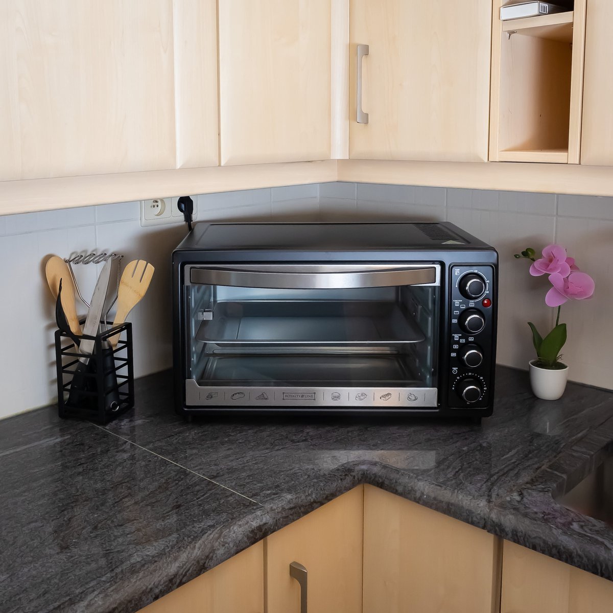 Mini Oven - 48 Liters - 2000W - Timer - 6 Programs - Black - Royalty Line - Image 18