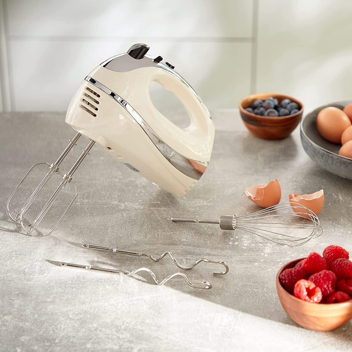 Hand Mixer - 300W - Mixer & Beaters & Whisk - Mixers - White / Purple - Royalty Line - Image 8