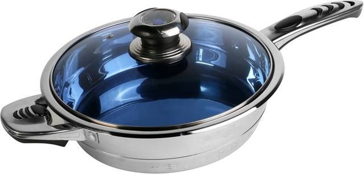 Cookware Set - Stainless Steel- 16Pcs- Glass Lid - Royalty Line - Image 2