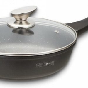 Deep Frypan – Die Cast – Non Stick Greblon Marble Coated – 24 cm – Royalty Line