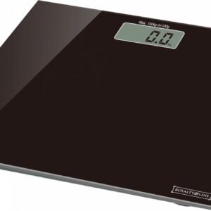 Personal Digital Scale With LCD Screen – Max 180 Kg – Incl. Battery – Black – Royalty Line