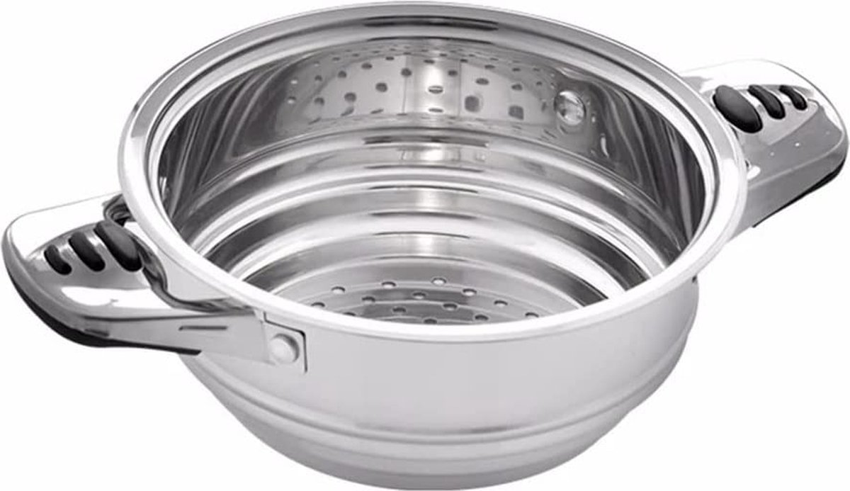 Cookware Set - Stainless Steel- 16Pcs- Metal Lid - Royalty Line - Image 3