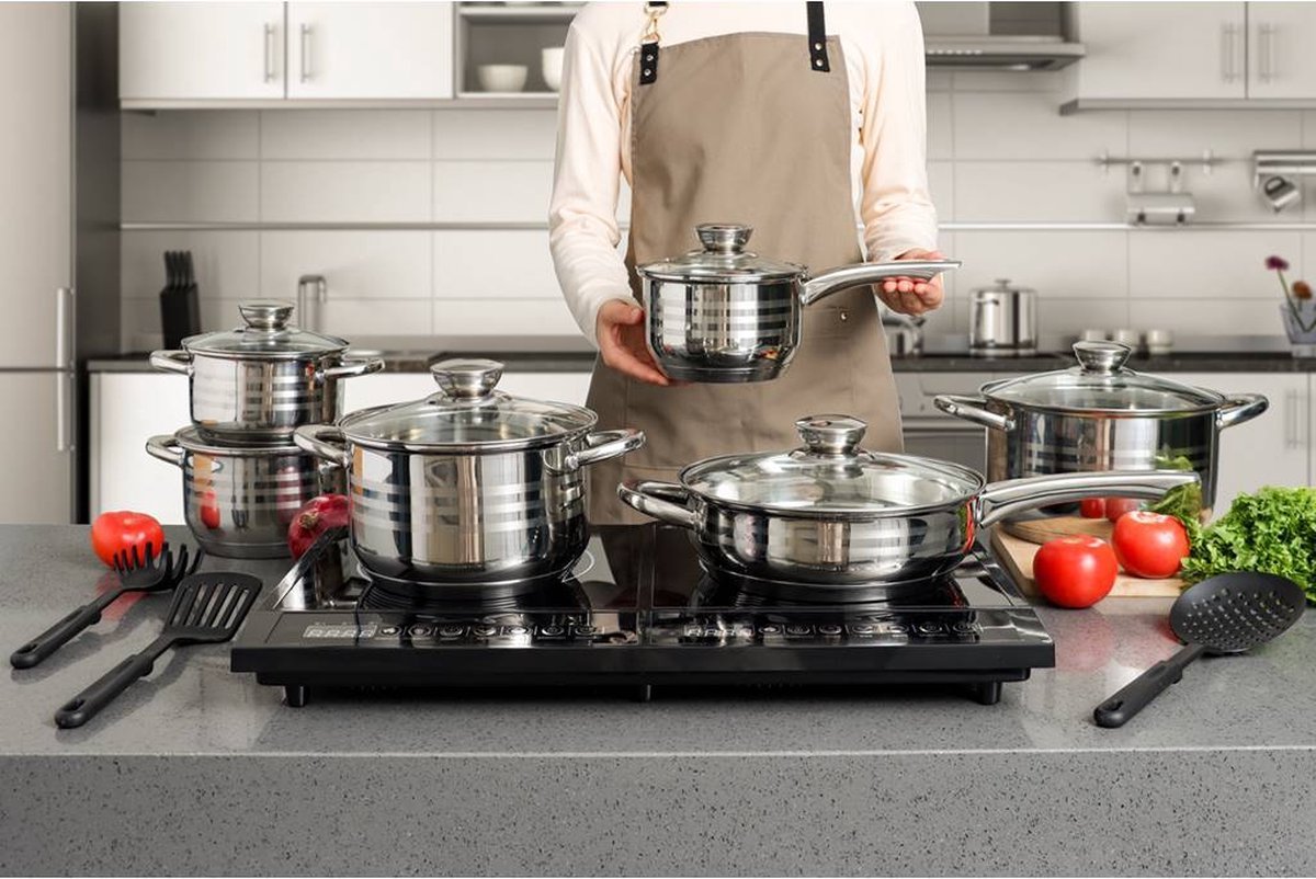 Cookware Set - Stainless Steel- 18Pcs - Royalty Line - Image 9