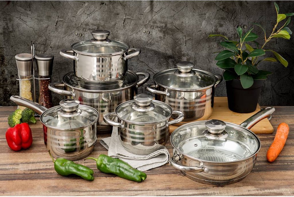 Cookware Set - Stainless Steel- 18Pcs - Royalty Line - Image 10