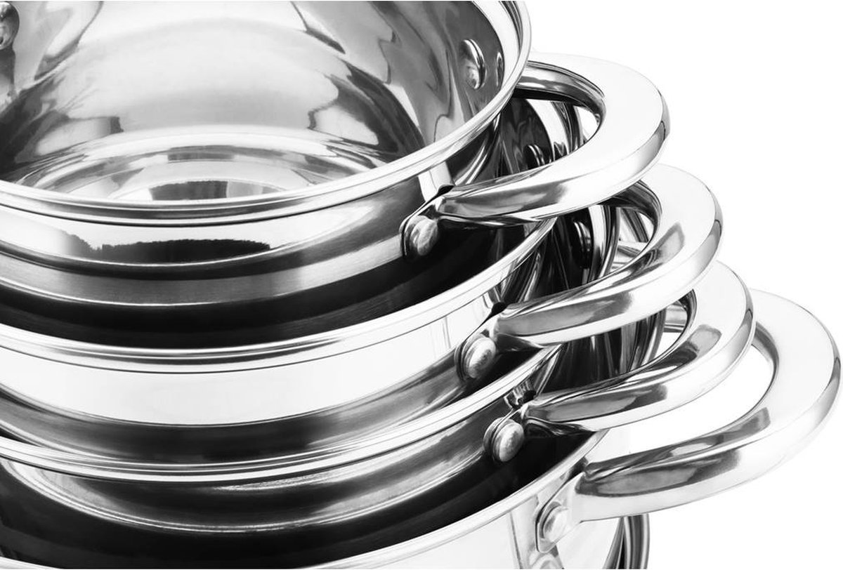 Cookware Set - Stainless Steel- 18Pcs - Royalty Line - Image 13