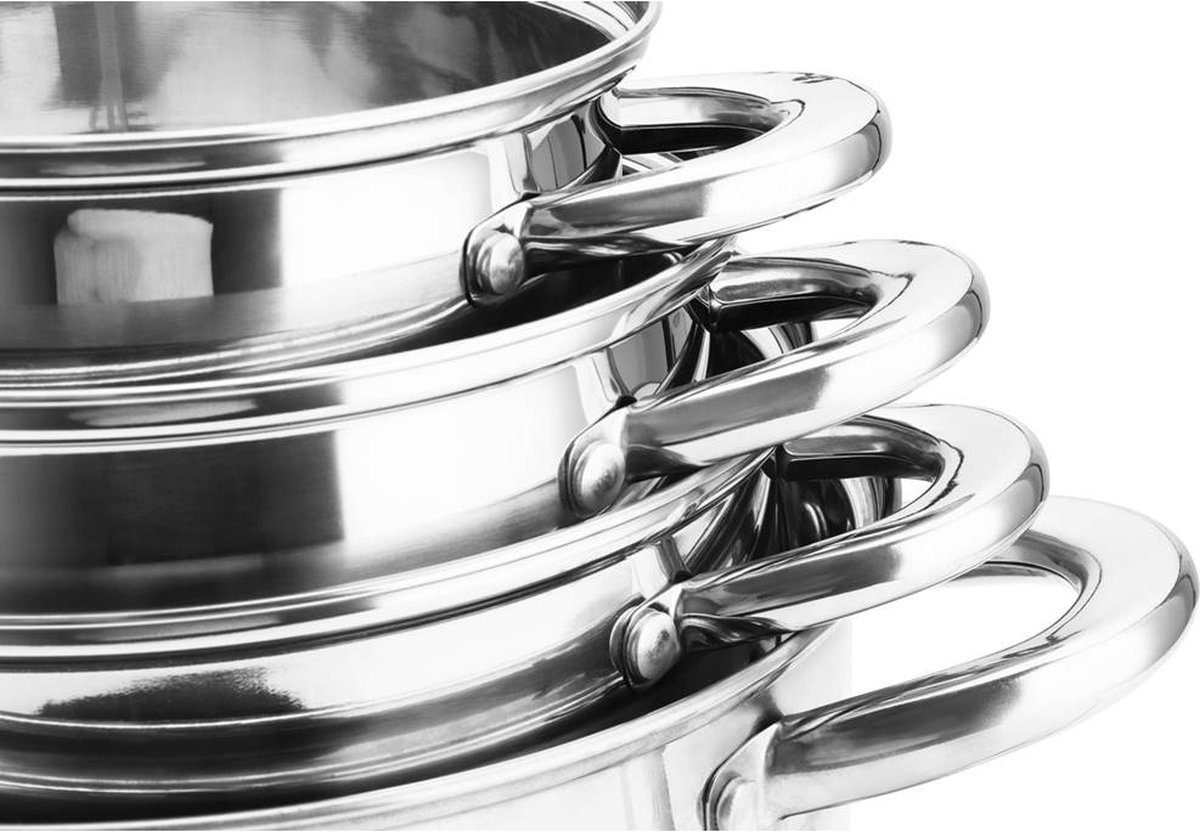 Cookware Set - Stainless Steel- 18Pcs - Royalty Line - Image 14