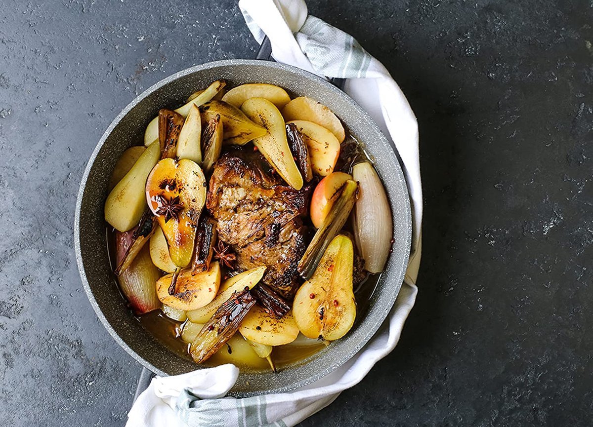 Cookware Set - Die Cast Alu - 14Pcs - Black - Royalty Line - Image 4