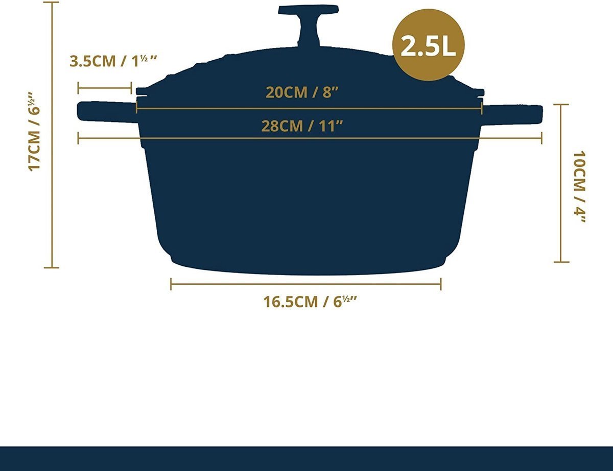 Cookware Set - Die Cast Alu - 14Pcs - Black - Royalty Line - Image 7