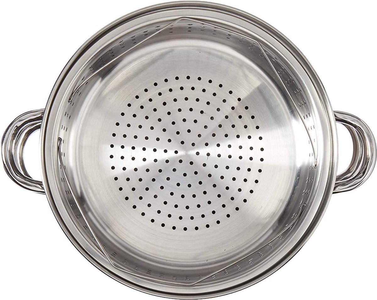 Couscous Pot With Metal Lid - Stainleess Steel - 12L - Royalty Line - Image 4