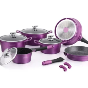 Cookware Master Collection – Die Cast Alu – 14Pcs – Purple – Royalty Line