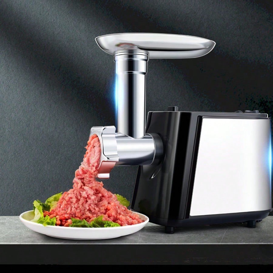 Electric Meat Grinder - 1600W - Mincer with 3 Cutting Plates - Sausage Maker - Minced Meat - Stainless Steel - Royalty Line - Image 27