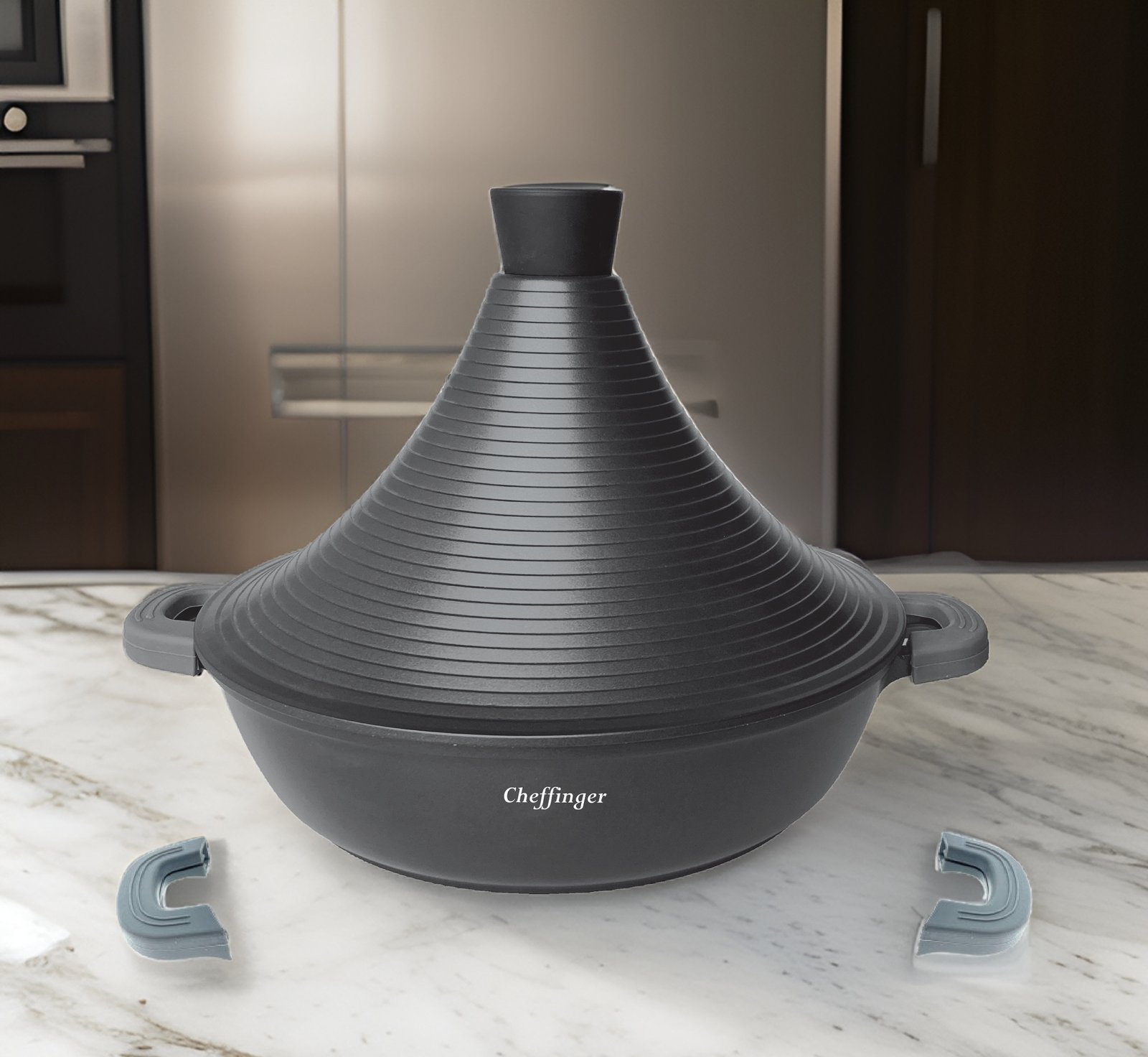 Tajine - 28cm - Die cast - Black - Cheffinger - Image 2