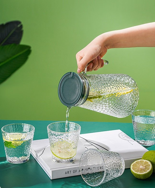 GLASS SET - Pure shape- 1.8L Caraffe - 7pcs - Cheffinger - Image 12