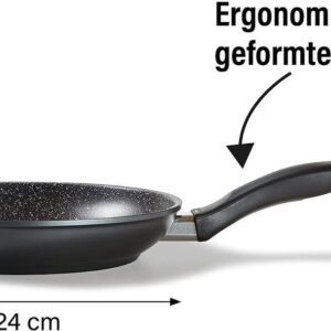 Frypan – Die Cast – Non Stick Marble Coated – 24 cm – Red – Royalty Line