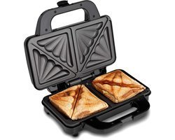 Sandwich Maker / Toaster / Panini Grill XL - 2000W - Non-stick coating - Toaster - Black -Royalty Line - Image 5