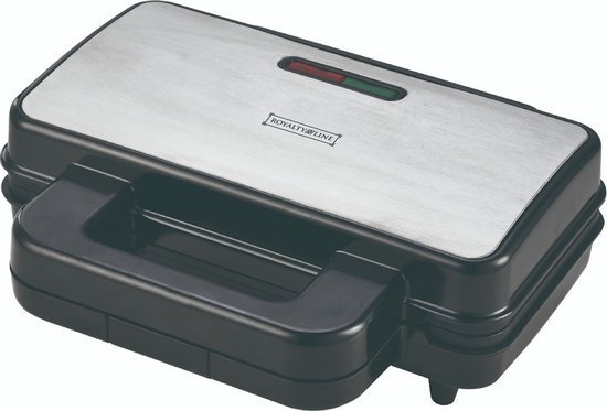 Sandwich Maker / Toaster / Panini Grill XL - 2000W - Non-stick coating - Toaster - Black -Royalty Line - Image 6