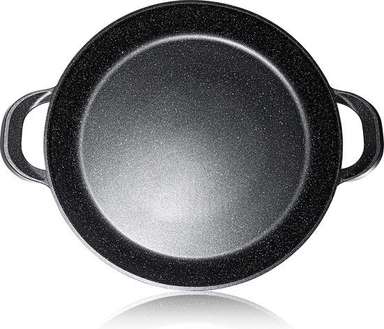 Paella Pan set - Die Cast- Non Stick Marble Coated - 2pcs - 32cm & 36cm - Oven Safe Proofed - Royalty Line - Image 12