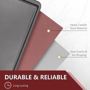 Baking Mold Set – 5 Piece – Cake & Muffin Mold & Loaf Pan & Baking Tray – Black – Royalty Line