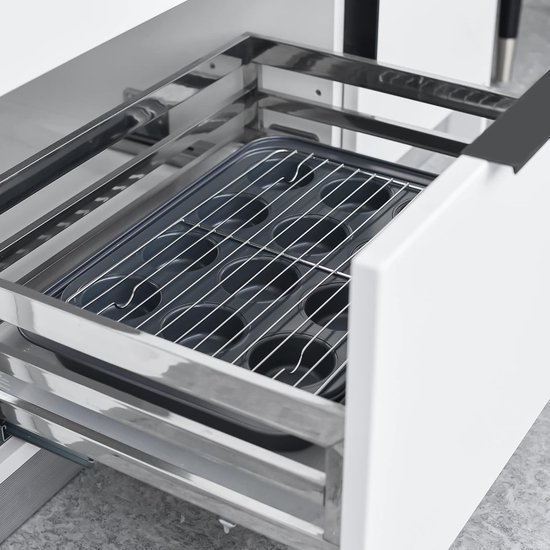 Baking Mold Set - 5 Piece - Cake & Muffin & Cookie tray & Roaster & Cooling Rack - Black - Royalty Line - Image 4