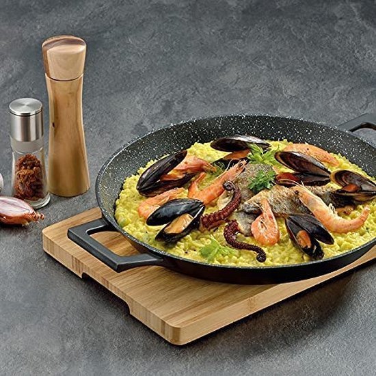 Paella Pan set - Die Cast- Non Stick Marble Coated - 2pcs - 32cm & 36cm - Oven Safe Proofed - Royalty Line - Image 14