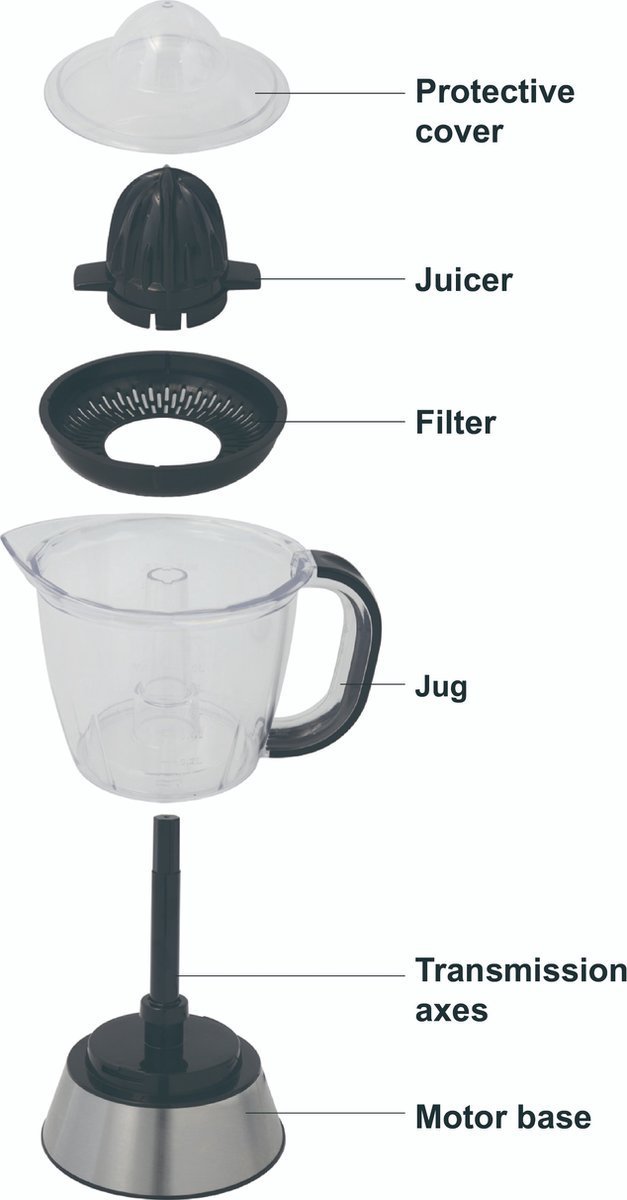 Electric Juicer - 1 Liter - Powerful and Fast - Stainless Steel - Royalty Line - Image 3