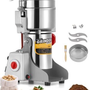 Electric Spice & Grain Mill – Grinder – For 800 grams – 2000W – Stainless Steel – Royalty Line