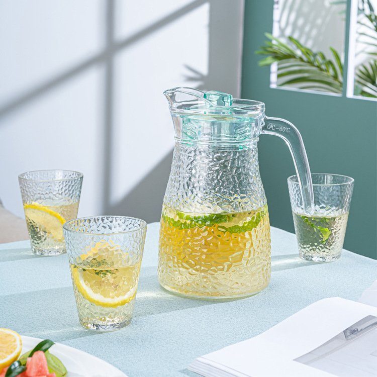 GLASS SET - Pure shape- 1.2L Caraffe - 5pcs - Cheffinger - Image 14