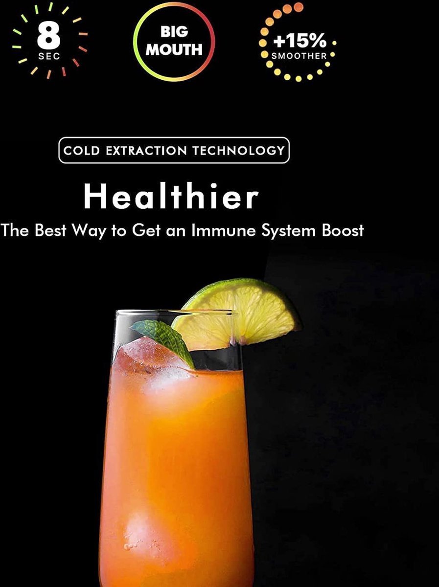 Juicer for Vegetables & Fruit - 450 mL Cup & 1.5 Liter Pulp Reservoir - 3 Speeds - 700W - Stainless Steel - Red - Royalty Line - Image 3