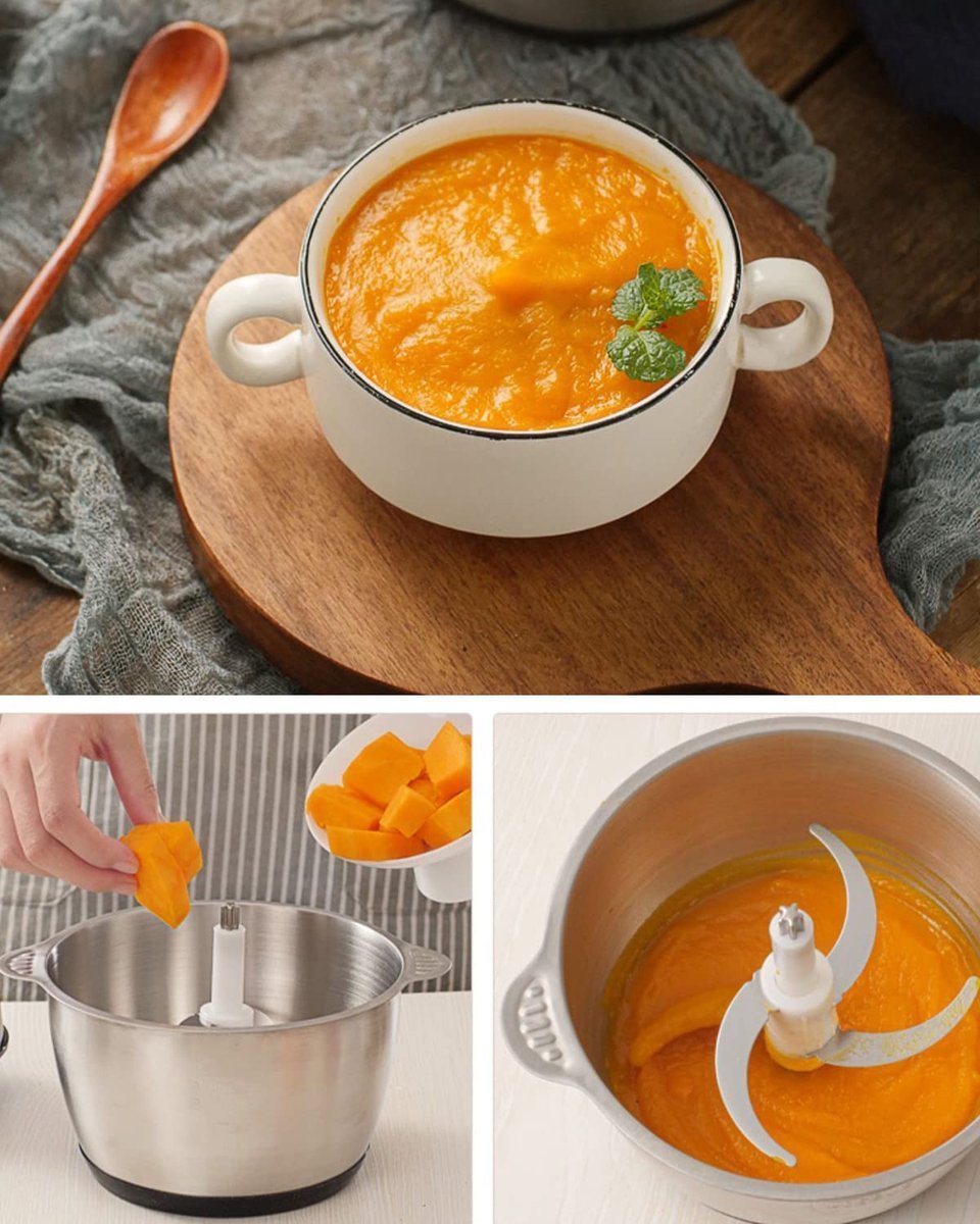 Chopper With Stainless Steel Bowl - 3 Liters - 2 Speeds - 600W - Royalty Line - Image 4