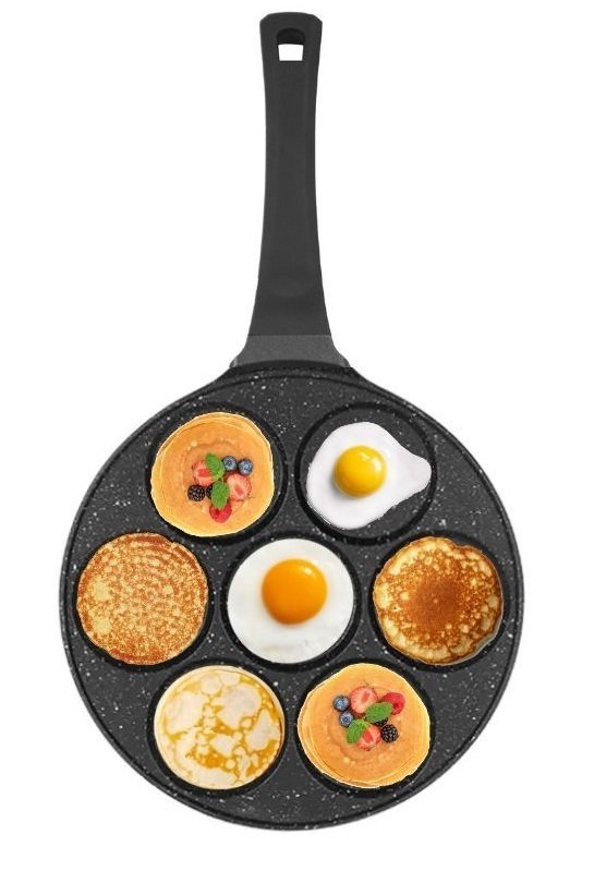 Pancake pan - 7 Hole - Marble coating - Cheffinger - Image 5