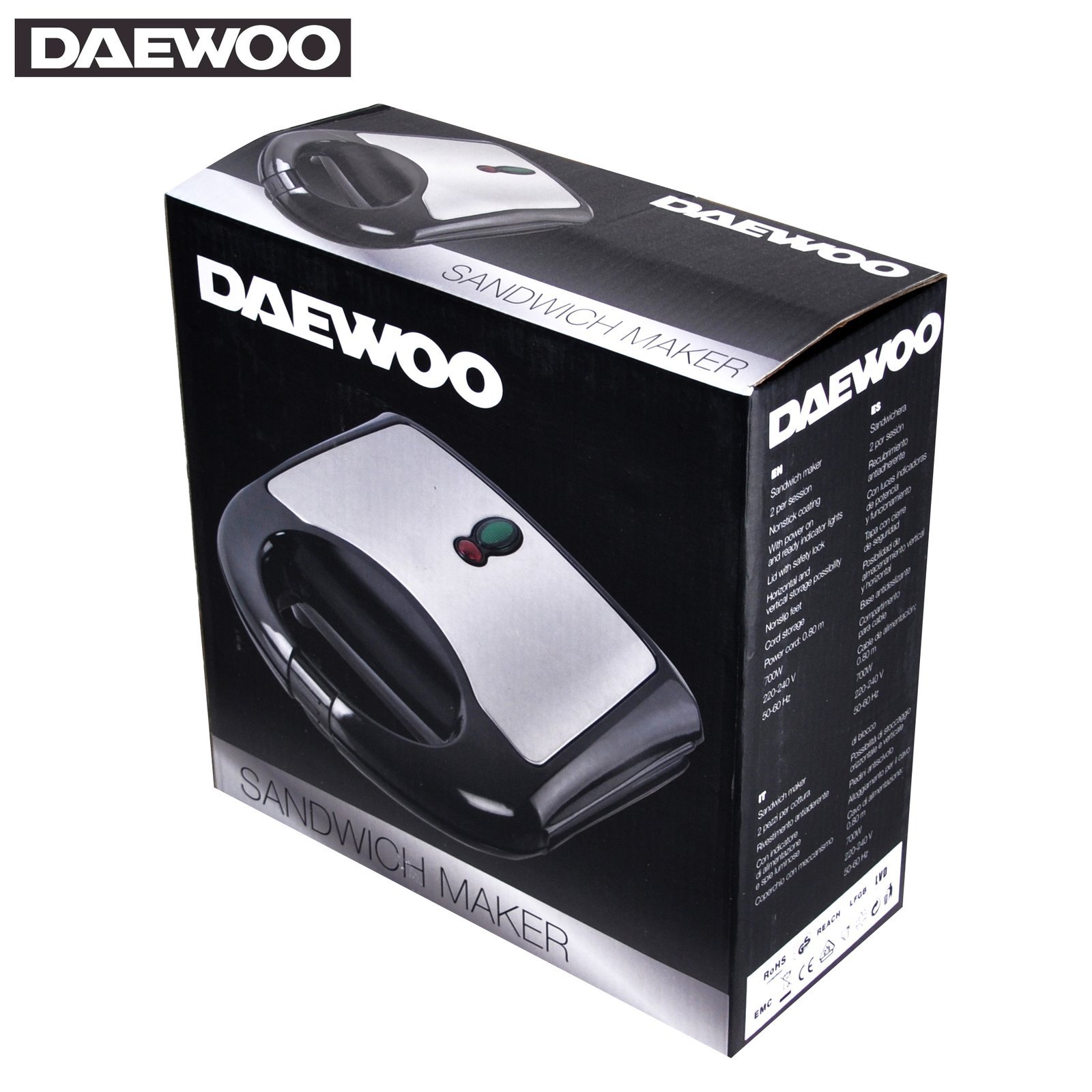 Sandwich grill Toaster - 700W - DAEWOO - Image 4