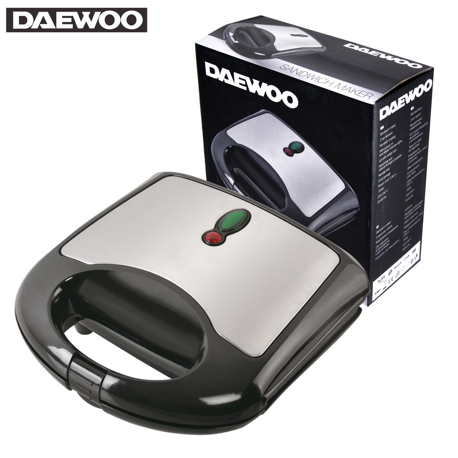 Sandwich grill Toaster - 700W - DAEWOO - Image 3