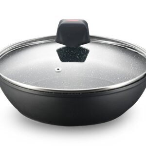 Casserole – Die Cast – Shallow – Non Stick Greblon Marble Coated – 28 cm / 4.5 L – Royalty Line