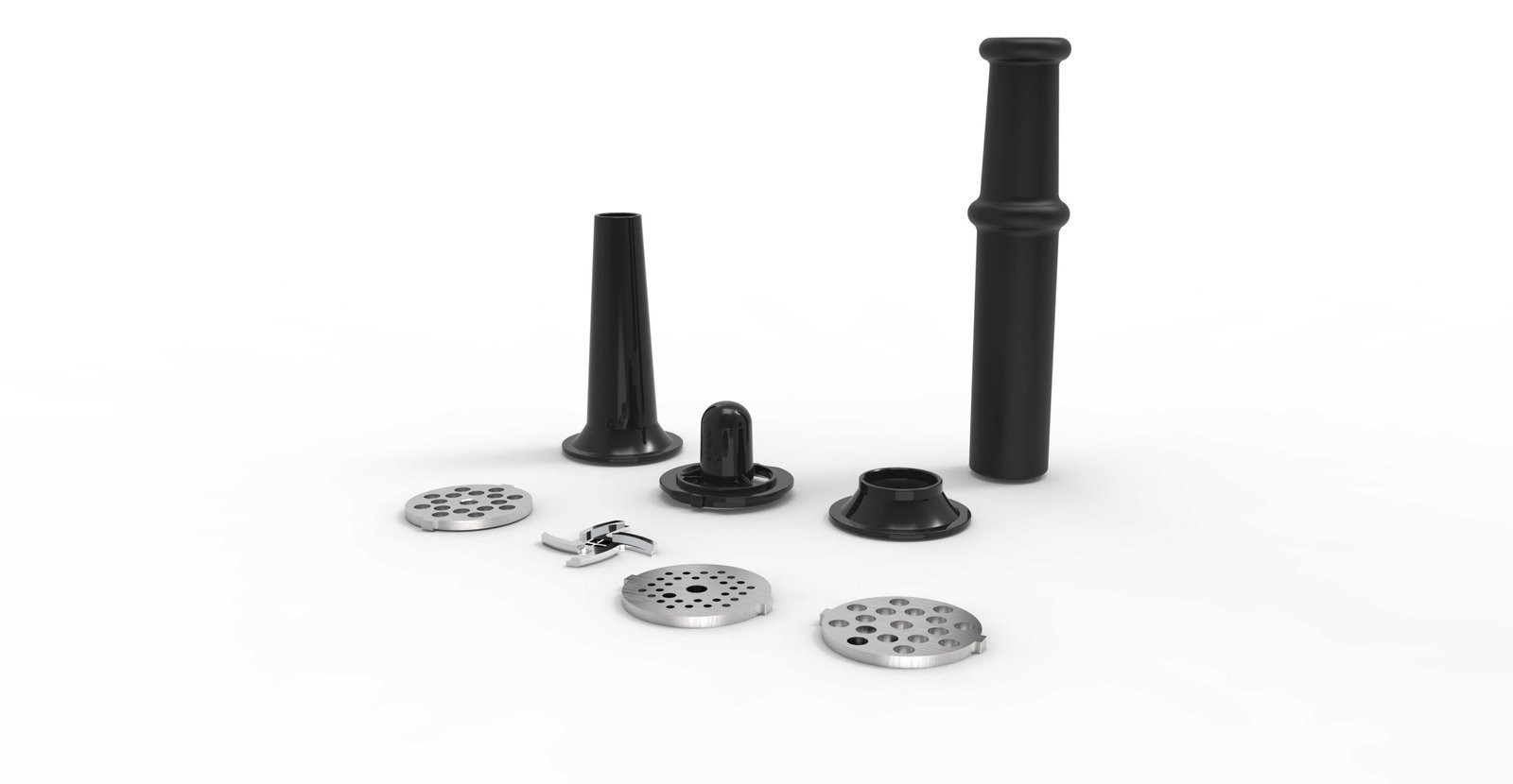 Electric Meat Grinder - 1600W - Mincer with 3 Cutting Plates - Sausage Maker - Minced Meat - Stainless Steel - Royalty Line - Image 7