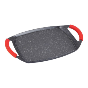 Grill Plate – Flat – Die Cast – Non Stick Greblon Marble Coated – 47 cm – Royalty Line