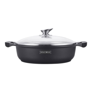 Wide Casserole – Die Cast – Non Stick Greblon Marble Coated – 30 cm / 4.8 L – Royalty Line